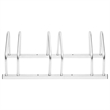 vidaXL 3 Bikes Galvanized Steel Bike Rack in Silver