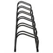 vidaXL 6 Bikes Black Steel Bike Rack in Black