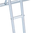 vidaXL 2 Bikes Floor Freestanding Galvanized Steel Bicycle Stand in Silver
