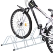 vidaXL 6 Bikes Floor Freestanding Galvanized Steel Bicycle Stand in Silver