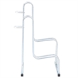 vidaXL 2 Bikes Floor Freestanding Galvanized Steel Bicycle Stand in Silver