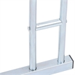 vidaXL 2 Bikes Floor Freestanding Galvanized Steel Bicycle Stand in Silver