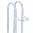 vidaXL 4 Bikes Floor Freestanding Galvanized Steel Bicycle Stand in Silver
