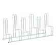 vidaXL 6 Bikes Floor Freestanding Galvanized Steel Bicycle Stand in Silver