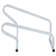 vidaXL 2 Bikes Floor Freestanding Galvanized Steel Bicycle Stand in Silver