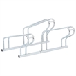 vidaXL 3 Bikes Floor Freestanding Galvanized Steel Bicycle Stand in Silver