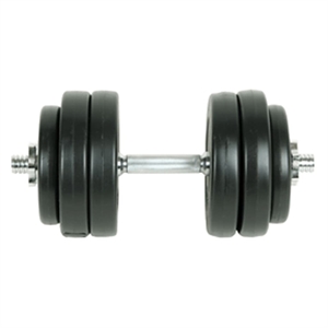 vidaXL 9 Piece Dumbbell Set in Black