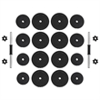 vidaXL Dumbbells in Black (Set of 2)