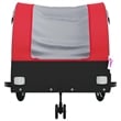vidaXL 99.2 lb Iron Bike Trailer in Black and Red