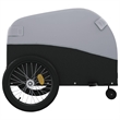 vidaXL 99.2 lb Iron Bike Trailer in Black and Gray
