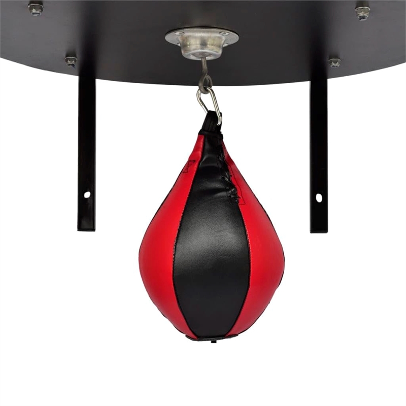 vidaXL Speed Ball Platform Set Bracket with Swivel Punch Bag in Black