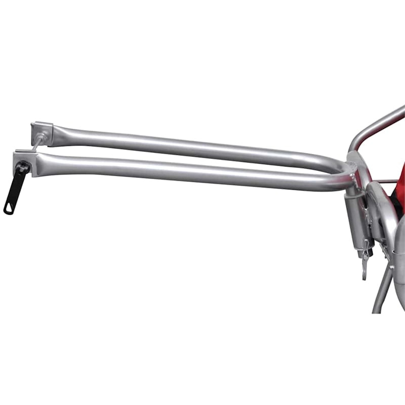 vidaXL One-wheel Bike Trailer with Storage Bag in Red