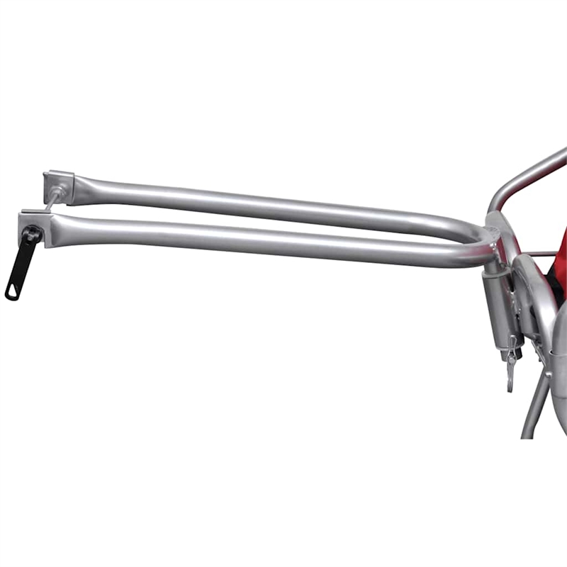 vidaXL One-wheel Bike Trailer with Storage Bag in Red