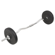 vidaXL 66.1lbs Barbell and Dumbbell Set in Black