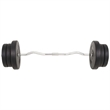 vidaXL 132.3lbs Barbell and Dumbbell Set in Black