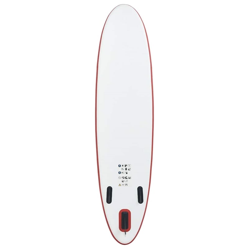 vidaXL Inflatable Stand Up Paddle Board Set in Red and White