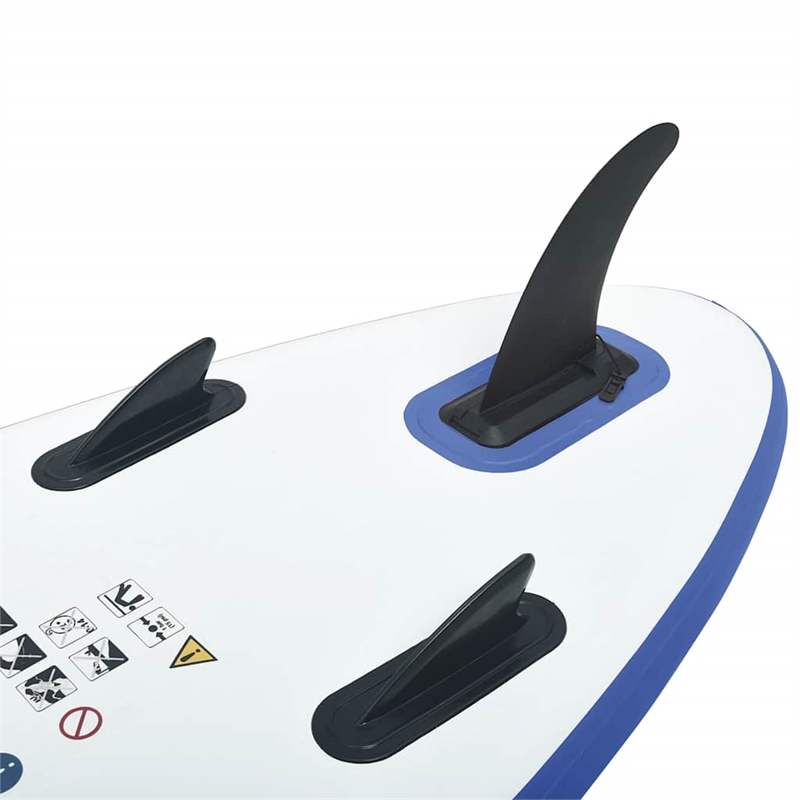 vidaXL Inflatable Stand Up Paddle Board Set in Blue and White