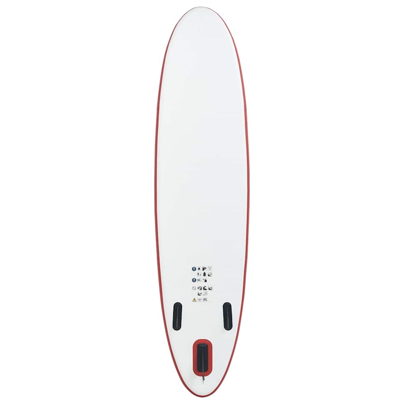 vidaXL Inflatable Stand Up Paddle Board Set in Red and White