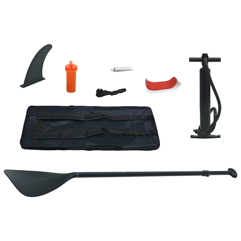 vidaXL Inflatable Stand Up Paddle Board Set in Red and White