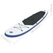vidaXL Inflatable Stand Up Paddle Board Set in Blue and White