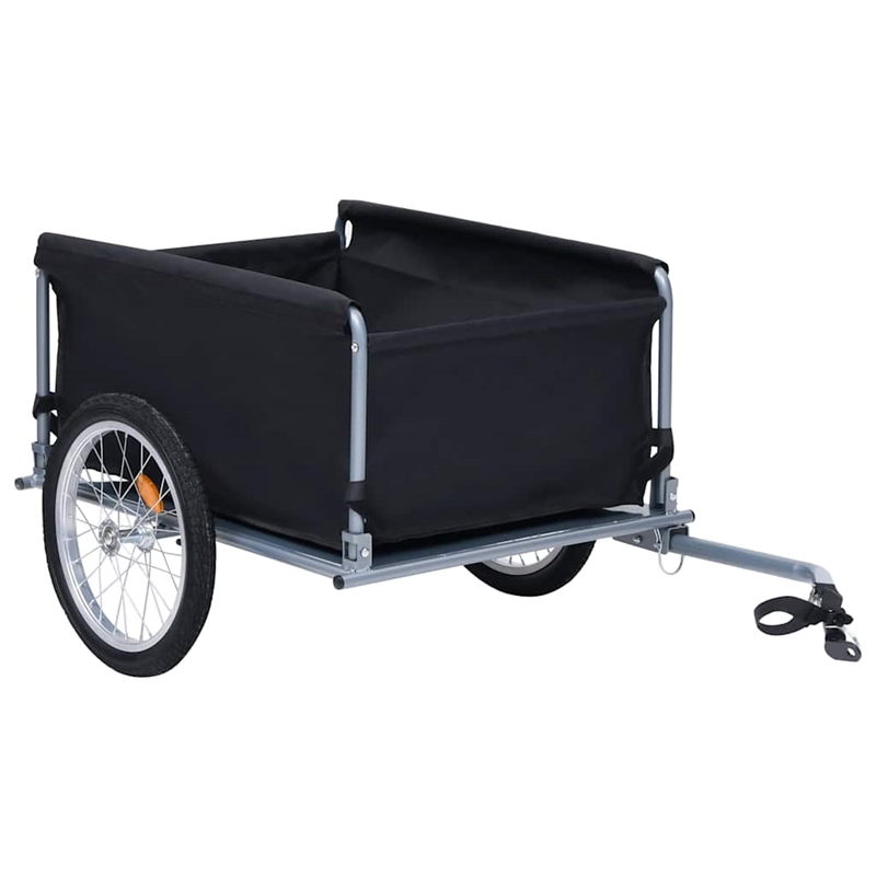 vidaXL 143.3 lbs Bike Trailer in Black and Red