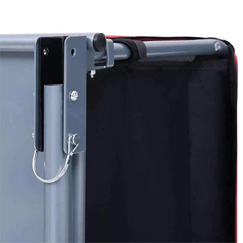 vidaXL 143.3 lbs Bike Trailer in Black and Red