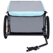 vidaXL 143.3 lbs Bike Trailer in Black and Blue