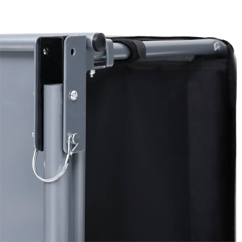 vidaXL 143.3 lbs Bike Trailer in Black and Gray