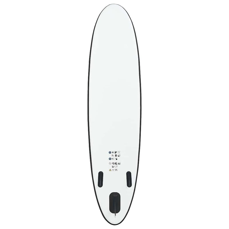 vidaXL Inflatable Stand Up Paddleboard Set in Black and White