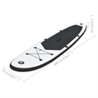 vidaXL Inflatable Stand Up Paddleboard Set in Black and White