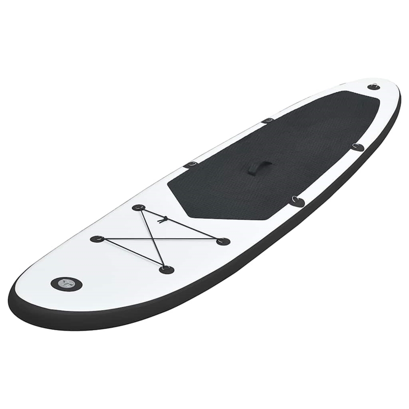 vidaXL Inflatable Stand Up Paddleboard Set in Black and White
