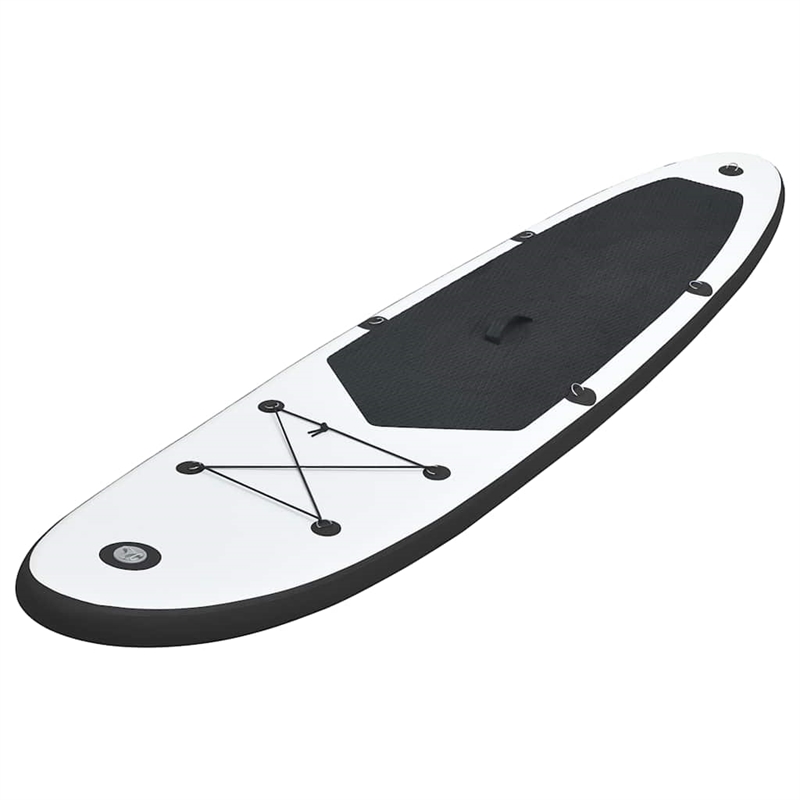 vidaXL Inflatable Stand Up Paddleboard Set in Black and White