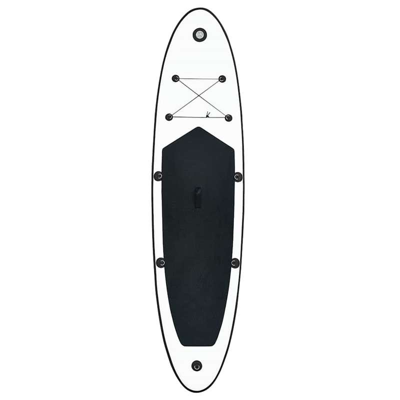 vidaXL Inflatable Stand Up Paddleboard Set in Black and White