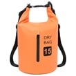 vidaXL 4 gal PVC Dry Bag with Zipper in Orange