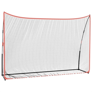 vidaXL 120.1&quotx35.8&quotx83.9&quot Polyester Golf Practice Net in Black and Red