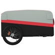 vidaXL 99.2 lb Iron Bike Trailer in Black and Red