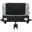 vidaXL 66.1 lb Iron Bike Trailer in Black and Gray