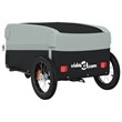 vidaXL 66.1 lb Iron Bike Trailer in Black and Gray