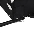 vidaXL 66.1 lb Iron Bike Trailer in Black and Gray