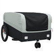 vidaXL 99.2 lb Iron Bike Trailer in Black and Gray