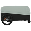 vidaXL 99.2 lb Iron Bike Trailer in Black and Gray