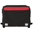 vidaXL 99.2 lb Iron Bike Trailer in Black and Red