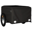vidaXL 99.2 lb Iron Bike Trailer in Black and Red