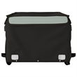 vidaXL 99.2 lb Iron Bike Trailer in Black and Gray