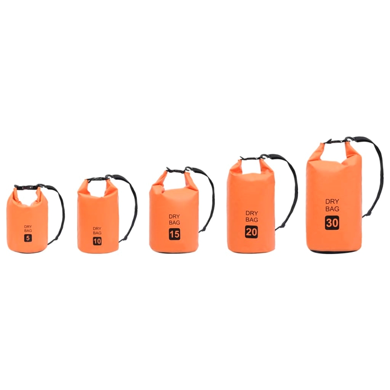 vidaXL 7.9 gal PVC Dry Bag in Orange