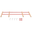 vidaXL Plywood Backrest for Sledge in Red