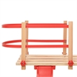 vidaXL Plywood Backrest for Sledge in Red