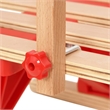 vidaXL Plywood Backrest for Sledge in Red