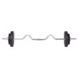 vidaXL 198.4lbs Barbell and Dumbbell Set in Black
