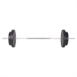 vidaXL 198.4lbs Barbell and Dumbbell Set in Black